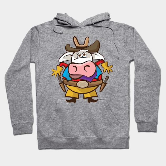 Cow Boy Hoodie by andantino